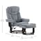Flash Furniture Allie Recliner Chair with Ottoman Gray LeatherSoft Swivel Recliner Chair with Ottoman Footrest BT-7821-GY-GG - alternate 2